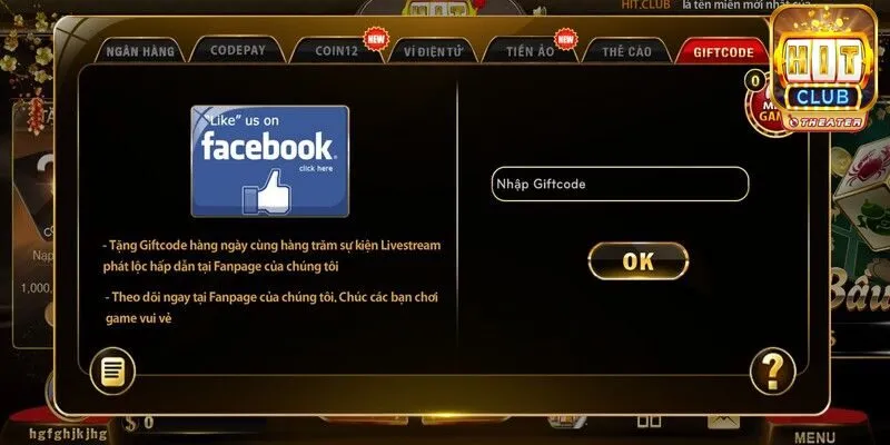 Hướng dẫn nạp tiền qua giftcode
