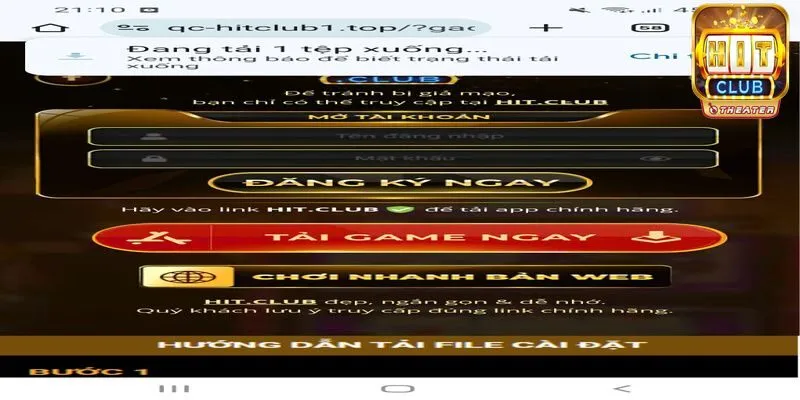 Tải Hitclub cho smartphone hệ điều hành Android và iOS 2 Tải Hitclub cho thiết bị sử dụng hệ điều hành Android